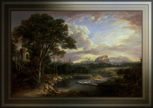 View Of The City Of Edinburgh by Alexander Nasmyth by xzendor7